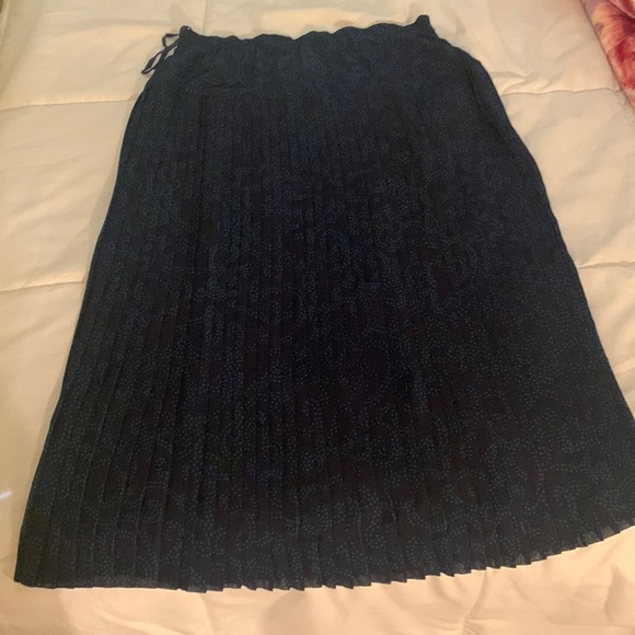 Schrader Blue Pleated Skirt - Picture 2 of 9